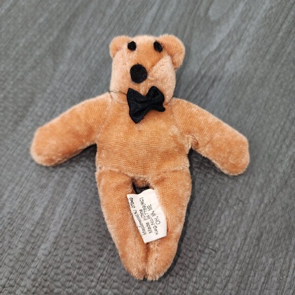 Acme International Magnetic Paws Velvet Teddy Bear Plush Mini Animal Bean Bag - Picture 2 of 6